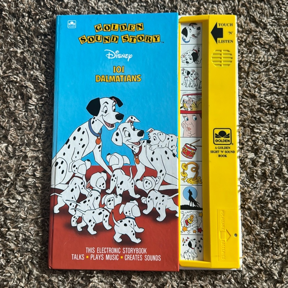 Vintage Disney Golden Sound Books 1991 101 Dalmatians
